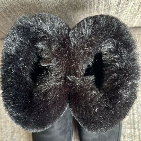 Propet Tabitha Women's Black Faux Suede & Fur Casual Zipper Ankle Boots Size 7.5 - Picture 10 of 10